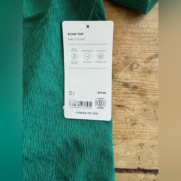 Athleta Echo Button Up Top NWT - Picture 4 of 7